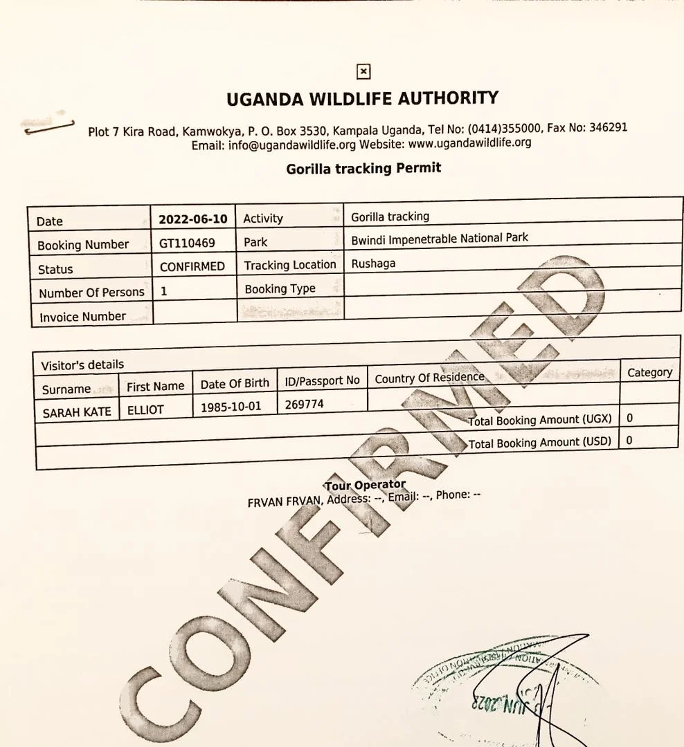 Cheapest Gorilla Trekking Permits